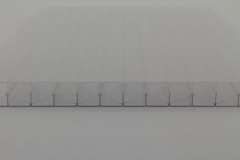 Polycarbonaat plaat 16mm dik 98cm breed met verschillende lengtes en in 2  kleuren leverbaar